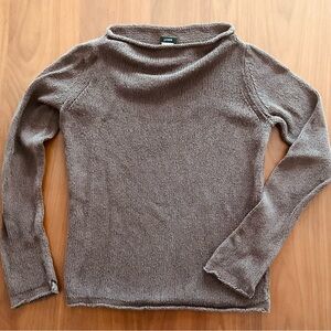 J. Crew 100% Cotton Chocolate Brown Sweater, EUC